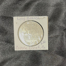 LONG BRANCH Cripple Creek, Colorado $1 Slot token 1992 UNC Sleeved 1st Issue picture