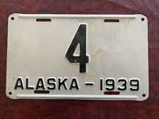 1939 Alaska License Plate,  Low Single Digit #4 picture