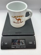 VTG 1 LB Camel Cigarettes Genuine Taste Heavy Ceramic Coffee Cup Mug Diner Style picture