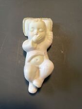 Occupied Japan 1940's Figurine Wall Hanging Baby Infant Sleeping ~5x3  #434 picture