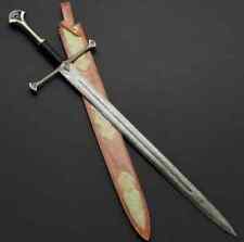 Blacksmith New Custom made Damascus Steel Viking Christmas Sword, Steel Handle picture