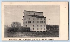 Waterloo Nebraska Postcard J.C. Robinson Seed Co. Exterior Building 1909 Vintage picture
