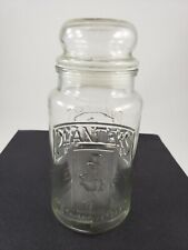 Vintage Mr Peanut Planters Clear Glass Jar 75th Anniversary 1981 Snug Lid - Nice picture