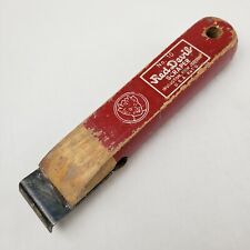 Vintage Red Devil Wooden Red Scraper Tool NO. 10 Union New Jersey Advertising picture