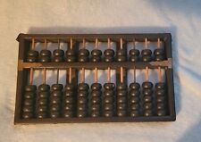 Vintage Chinese Lotus Flower Brand Abacus 11 Rods 77 Beads Brass Hardware picture