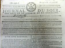 <1796 France newspaper w letter from NAPOLEON BONAPARTE during French Revolution picture