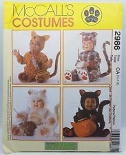 NOS McCalls Sewing Pattern Toddlers Costumes Tom Armas Kiddens Size CA 1/2, 1, 2 picture