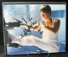 JACKIE CHAN HAND SIGNED 8x10 COLOR PHOTO GORGEOUS FILM VIA FAN CLUB picture