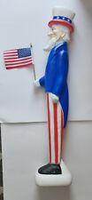 VTG 1996 Union Products Uncle Sam Patriotic Flag Blow Mold 36
