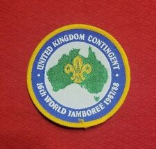 1987 United Kingdom UK Contingent Patch 1987 World Scout Jamboree   picture