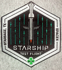Authentic SPACEX -STARSHIP TEST FLIGHT-SUPER HEAVY- STARBASE, TX- Mission Patch picture