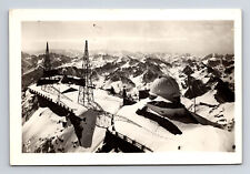 RPPC Pic du Midi Observatory Pyrenees Mountains Telescope France Postcard picture