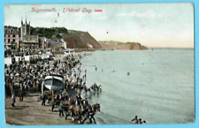 England TEIGNMOUTH LIFEBOAT DAY VINTAGE PC USED 4120 picture