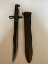 Vintage WW2 1917 SA Bayonet With Green Scabbard US 672891 picture