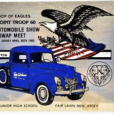 1985 Boy Scouts BSA Troop Eagles Warren 60 Antique Car Show Fair Lawn New Jersey picture