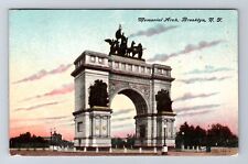 Brooklyn NY-New York, Memorial Arch, Scenic View Antique, Vintage c1908 Postcard picture