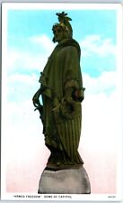 Postcard Armed Freedom Dome of Capitol Bronze Statue Armed Liberty Crawford USA picture