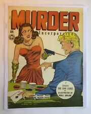 Murder Incorporated #1 Photocopy Edition Pre-Code Golden Age reprint comic vf picture