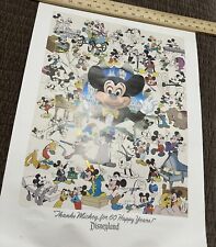 Lot Of 3 Vtg Walt Disney Posters 60 Years Anniversary 1995 Disneyana Convention picture