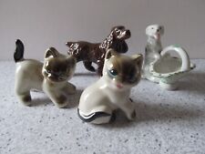 Vintage Ceramic Animal Menagerie Hand Painted Mini Lot Red Ware picture
