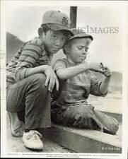 1957 Press Photo Jon Provost and Roger Nakagawa star in 