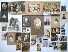 Antique Old Photographs Black and White Photos, Vintage / Victorian -  Lot of 41 picture