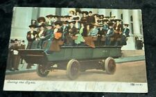 Vintage Postcard 1910's Woman In Large Hats Seeing the Sights on a Wagon picture