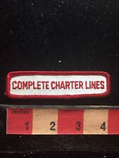 Vtg Circa 1980s/90s COMPLETE CHARTER LINES Patch 75X1 picture