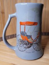 Vintage McCoy Pottery Beer Stein Duryea 1893 Motor Wagon Carriage USA Automobile picture