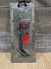 New Orleans French Quarter Roofing Slate Hanging Jazz Art NEW Bourbon St 2007 picture
