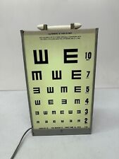 Vtg Good-Lite Visual Acuity Chart Translucent Model A Light Illiterate E Medical picture
