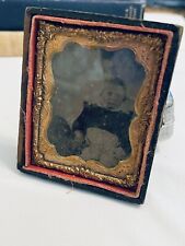 Antique Ambrotype Art Photography Blonde Boy Child Chair Wearing A Sailors Suit picture