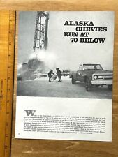 Original 1969 Chevrolet Alaska Chevies Run At 70 Below Print Advertisement Chevy picture