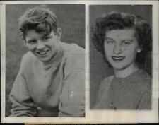 1949 Press Photo James Mayer and his girlfriend, Joan Pietrzak picture