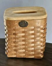 PETERBORO BASKET CO Tissue Holder With Lid Woven Basket picture