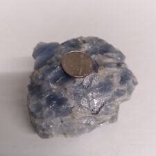 Natural Blue Calcite Cluster Mineral Specimen Quartz Crystal Healing 16.8 oz picture