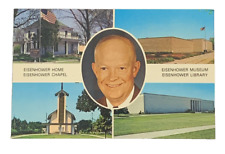 Eisenhower Home, Chapel, Museum, Library, Multiview Postcard picture