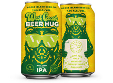 Goose Island West Coast BEER HUG Ale IPA One Empty Collectible BEER Can picture