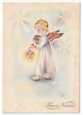 1959 J. B.Card Vintage Merry Christmas Angel Lantern Christmas Gift picture