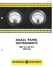 1942 GENERAL ELECTRIC-SMALL PANEL INSTRUMENTS FOR A-C or D-C SEVICE ORIG CATALOG picture