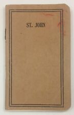 St John Bible Booklet Pocket Size 1916 The Gospel According to Saint John e255 picture
