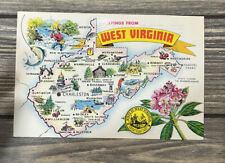 Vintage Greetings From West Virginia Postcard Souvenir R C Holmes  picture