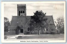 Rockingham North Carolina NC Postcard Methodist Church Exterior Building c1940 picture