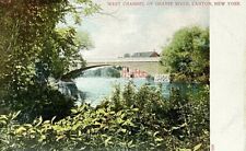 Canton NY New York, West Channel of Grasse River, Vintage c1907 Unposted picture