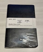 Montblanc 2018-2019 Weekly Diary #147 Premium Paper Small Black Planner 118644 picture