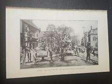 1911 photo plate Shawmut Company workers pouring concrete road Portland Maine  picture