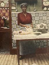 ORIGINAL - AFRICAN AMERICAN   STEREOVIEW PHOTO Mrs. Newlywed's New Wench Cook picture