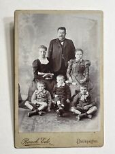 Antique 1800s Cabinet Card Photo - Family Photo (Taken In Budapest) picture