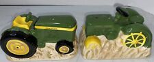 VTG John Deere Tractor Salt And Pepper Shakers Set W/Plus OEM Official Authentic picture