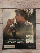 1985 KOOL Cigarettes Vintage Print Ad Advertisement Filter Kings and Mild picture
